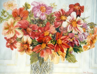 Dahlias by Unbekannt Unbekannt